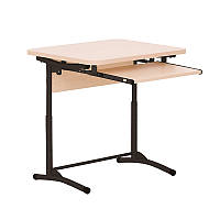 Парта для школяра E-172/1 A (SL) одномісна з висувною полицею каркас black (ТМ Новий Стиль)
