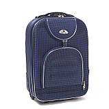 Чемодан дорожній Suitcase 801С міні ( ручна кладь ) 52х35х18 синій Дорожный чемодан небольшой с ручкой, фото 3