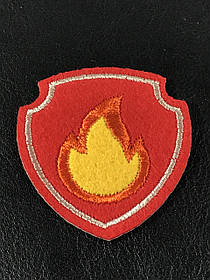 Нашивка Щенячий патруль емблема Маршала 50х55 мм