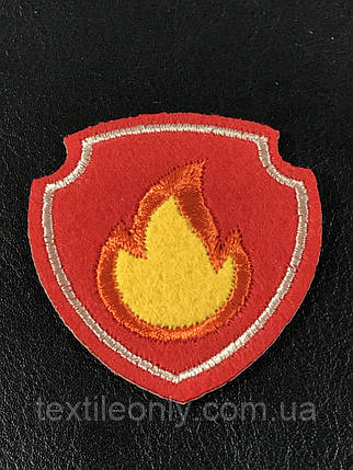 Нашивка Щенячий патруль емблема Маршала 50х55 мм, фото 1