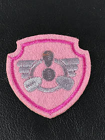 Нашивка Щенячий патруль емблема Скай 50х55 мм