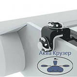 Фастен Борика FMkG2 Два замока і монтажна майданчик-струбцина на транець човна, колір сірий, фото 5