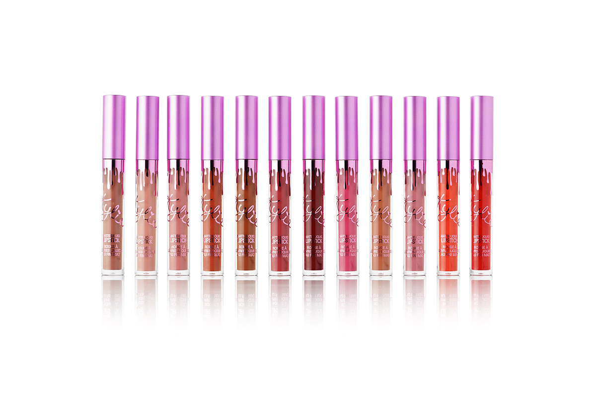 Матова помада для губ Kylie Limited Edition With Every Purchase(В наборі 12 штук)212 (фіолетова коробка)