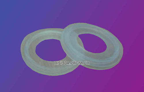 Кламповое уплотнение (белая резина) Ду 65 SILICON (EPDM, NBR, PTFE ...
