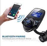 FM трансмітер модулятор авто MP3 Bluetooth T10  , фото 4