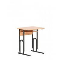 Парта для школярів E-174/1 (16R) ПК одномісна з полкою регулюється по висоті каркас чорний (Новий Стиль ТМ)