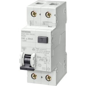 ПЗВ (дифреле) Siemens (AC, 30 мА 1+N-P C20 4.5 кА), 5SU1353-1KK20