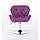 Перукарське крісло на пневматиці Bazkar HC111N новий дизайн фіолетовий, фото 2