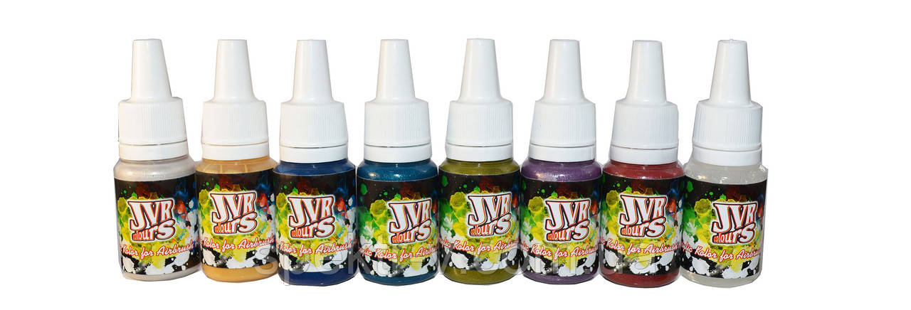 Набір перламутрових фарб для аерографа JVR Colors Perl (7*10 мл)