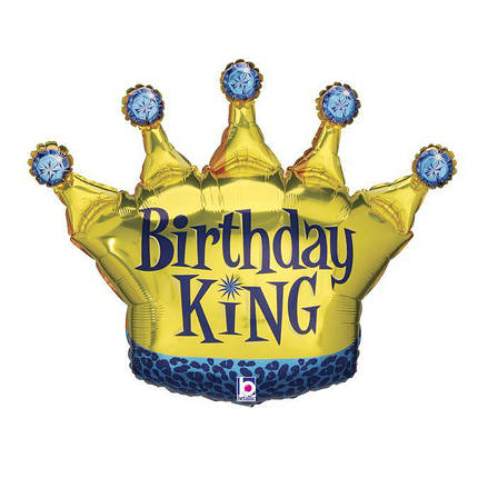 Фольгована корона Birthday King, фото 1