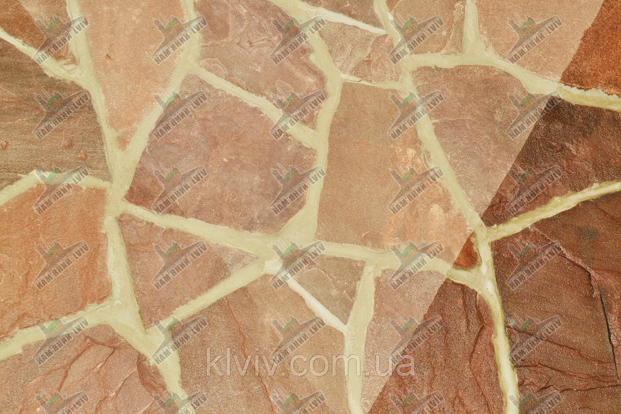 Колотый песчаник брекчия "Ополье Красное'' KLVIV - фото 1 - id-p132639951