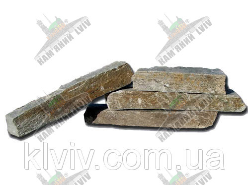 Бут натуральний правильної форми з кварцита - сланцю "KAYRAK SILVER" KLVIV (Туреччина) з рудим відтінком