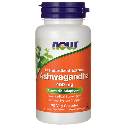 Ashwagandha (Ашваганда) 450 mg NOW Foods 90 Veggie Caps, фото 1