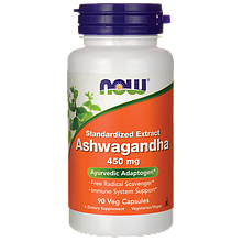 Ashwagandha (Ашваганда) 450 mg NOW Foods 90 Veggie Caps