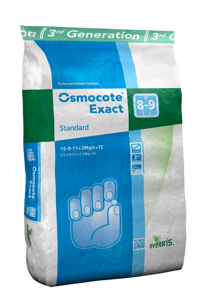 Osmocote Exact Standard 8-9 м, 15+9+12+2Mg+Te, МЕШОК 25 кг - фото 1 - id-p695432763