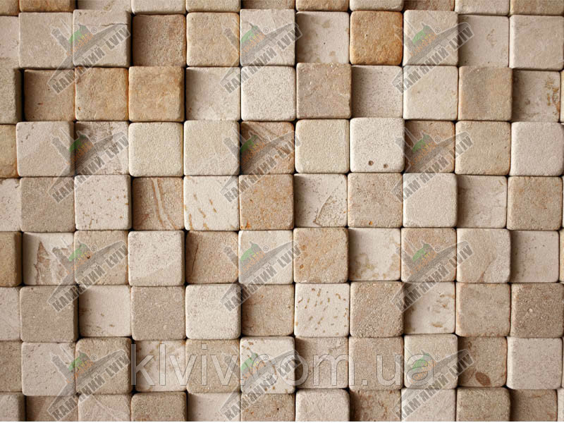 Мозаика из испанского песчаника "ROSA VIDAL" KLVIV 10х10см толщ.+-1см - фото 2 - id-p344620036