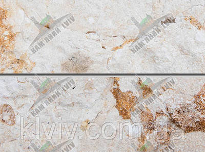 Плитка руст з іспанського мармуру CREMA VALENCIA"/ BEIGE KLVIV 8 см х 22 см
