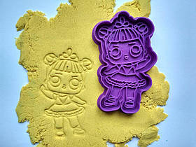 3D форми-вирубки для пряників"Лялька L. O. L. 2"