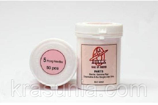 Голки для машинки Dragon 5R, 50 шт.