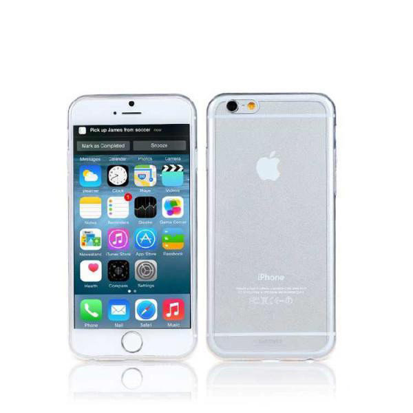 Чехол Remax Feather Series iPhone 6 Plus/6s Plus силикон прозрачный белый 0.5mm