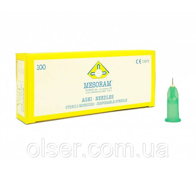 Mesoram 33G 0.20*4 mm голки для мезотерапії Mesoram 33G 0.20*4 mm