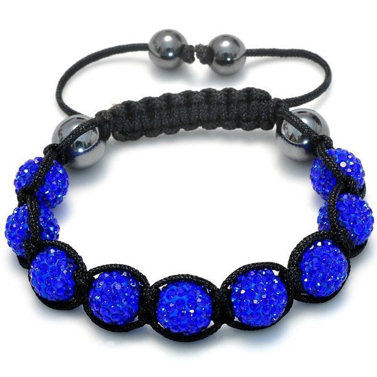 Браслет Shamballa Swarovski Синій