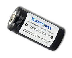 Акумулятор Keeppower 18350 3,7 V 900mAh з захистом (Li-ion)