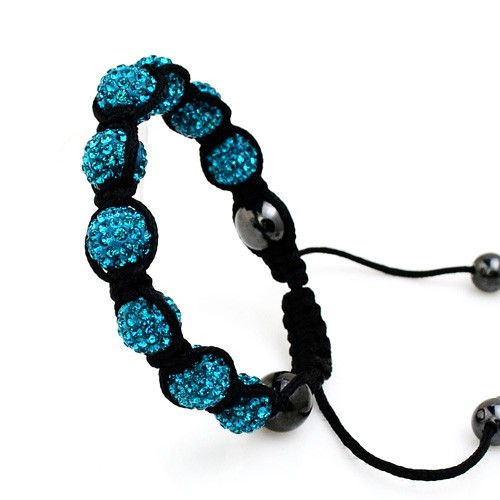 Браслет Shamballa Swarovski Бирюзовый - фото 1 - id-p20260649