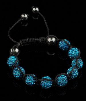 Браслет Shamballa Swarovski Бирюзовый - фото 3 - id-p20260649