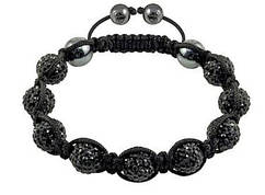 Браслет Shamballa Swarovski Чорний