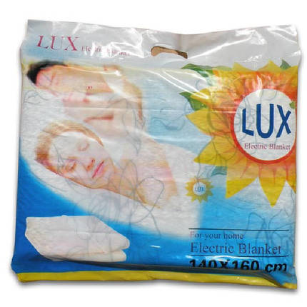 Електропростирадло LUX Electric Blanket 140 х 160 байка Туреччина, фото 1