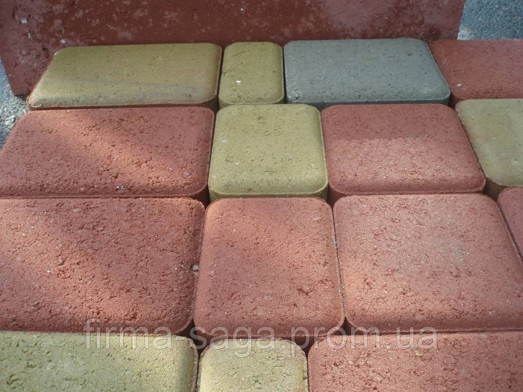 Тротуарная плитка "Старый город", сухопрессованная 60 мм красная, оливковая, коричневая, черная - фото 5 - id-p53381275