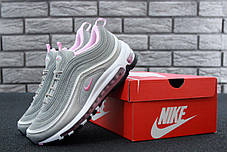 Кросівки Найк Nike Air Max 97 Silver Pink. ТОП Репліка ААА класу., фото 2