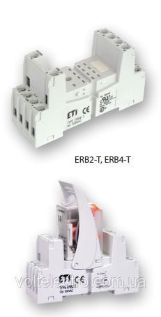 Цоколь ERBB2-T тип Т 12A(для ERM2) на DIN-рейку
