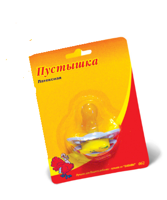 Соска-пустушка латексна