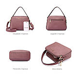 Сумка жіноча з тисненням під крокодила Lovevook (чорна), фото 3