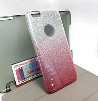 Чехол для iPhone 6 Plus, 6s Plus накладка бампер противоударный силиконовый Remax glitter gradient