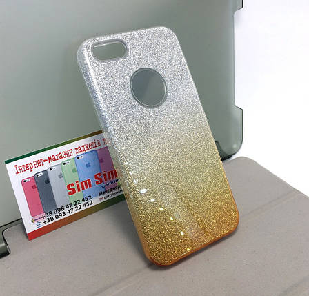 Чохол для iPhone 5 5s se накладка на бампер протиударний glitter gradient, фото 1