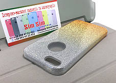 Чохол для iPhone 5 5s se накладка на бампер протиударний glitter gradient, фото 3