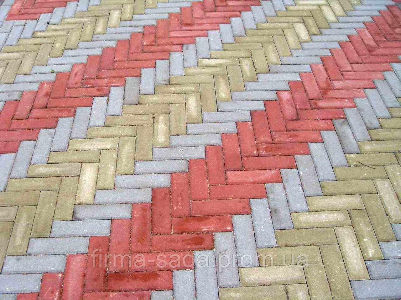 Тротуарная плитка "Кирпич" сухопрессованная, 40 мм серая - фото 2 - id-p53403147