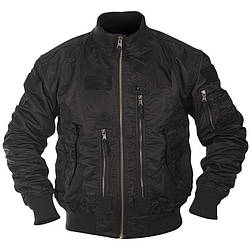 Куртка чоловіча демісезонна тактична AVIATOR нейлон Mil-tec колір чорний Німеччина розм-L