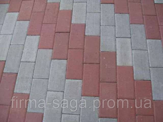 Тротуарная плитка "Кирпич" сухопрессованная, 60 мм красная, оливковая, коричневая, черная - фото 4 - id-p53428724