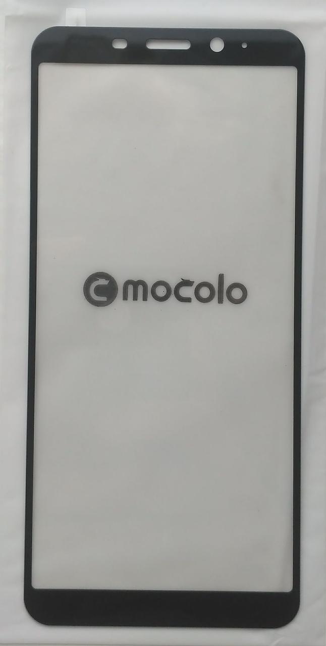 Захисне скло Mocolo для Meizu M6s з чорною рамкою