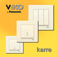 Вимикачі viko karre кремові