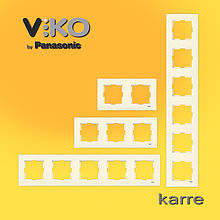 Рамки viko karre крем