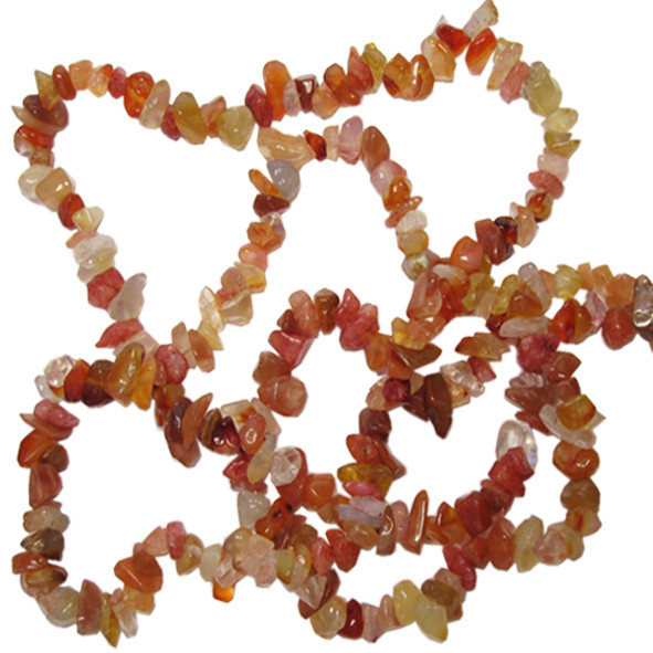 Намистини Сколи Сердолік, Крихта Каміння Середня, Розмір від 5 до 9 мм, близько 85 см нитка, Фурнітура для Біжутерії, фото 1