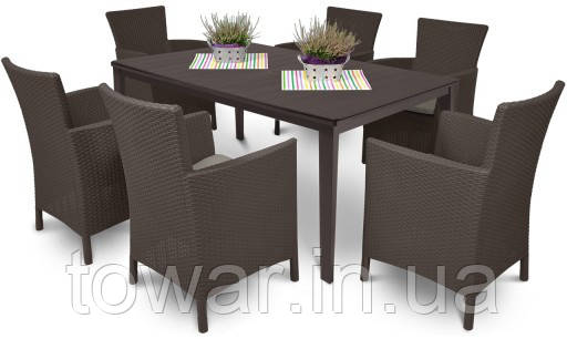 САДОВАЯ МЕБЕЛЬ Keter Curver Garden Set TOSCANA Technorattan