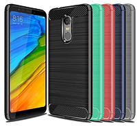 Силиконовый чехол Carbon для Xiaomi Redmi 5 / на 5,7" дюйма диагональ