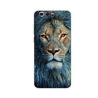 Силіконовий чохол бампер для Huawei Honor 9 з картинкою Красивий лев