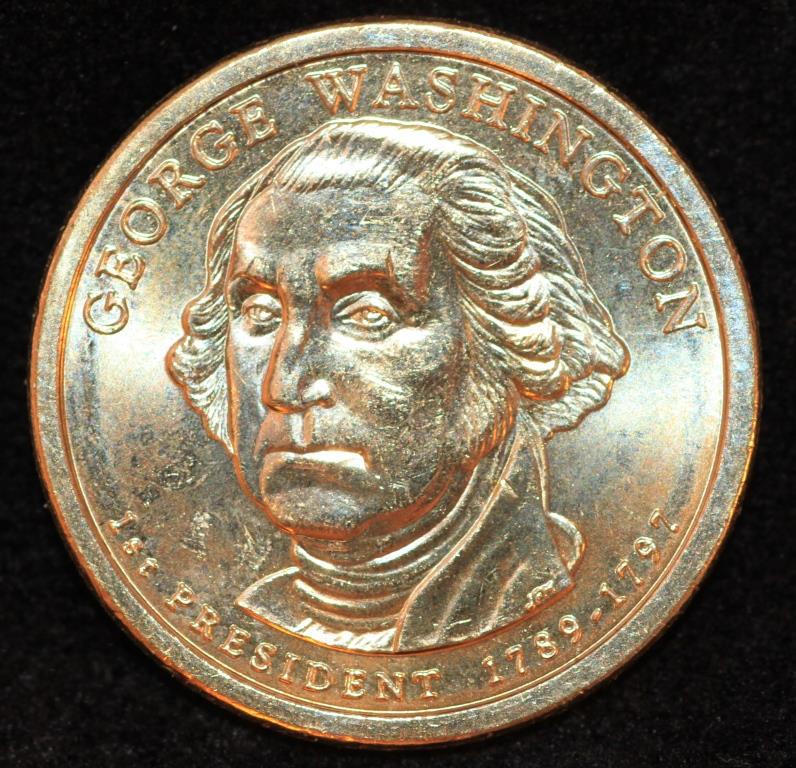 Монета США 1 долар 2007 р.1-й президент Джордж Вашингтон -1